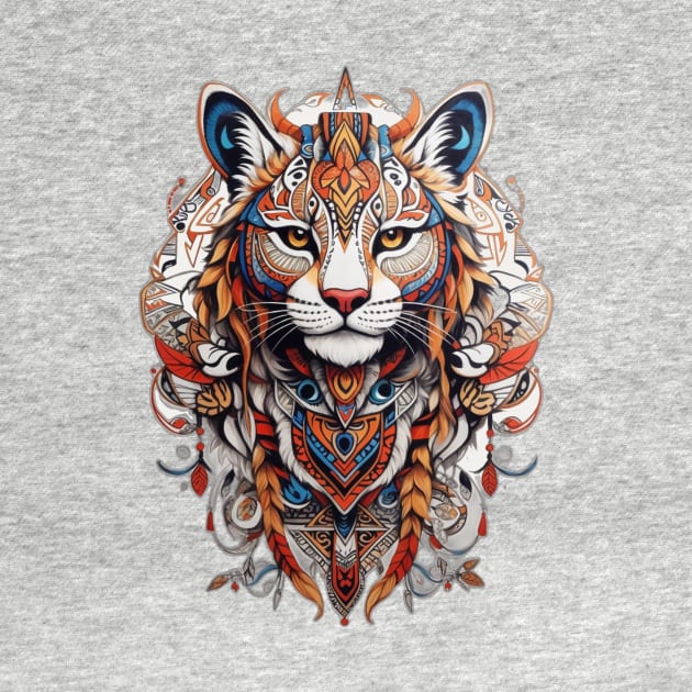 Tribal Mountain Lion Two by ginkelmier@gmail.com